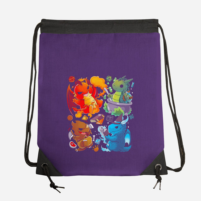 Dragon Role Play-none drawstring bag-Vallina84