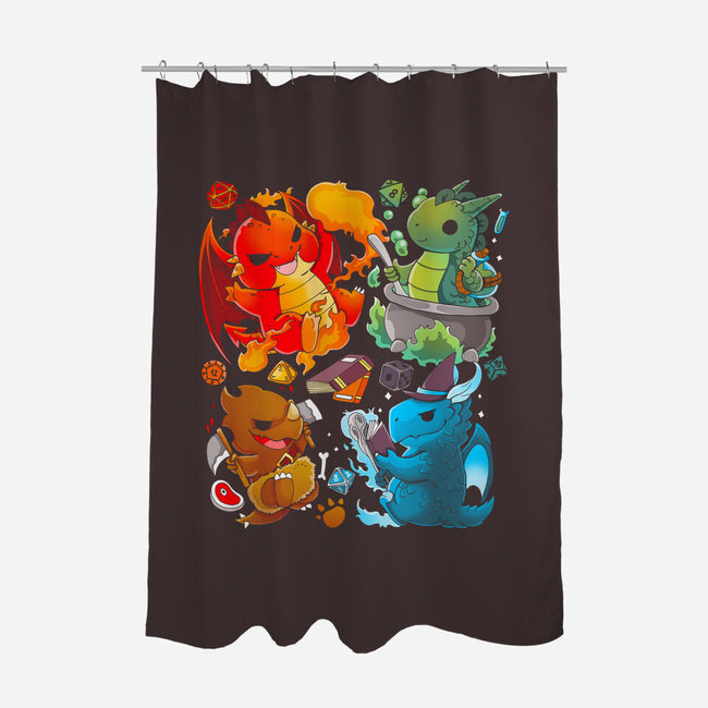 Dragon Role Play-none polyester shower curtain-Vallina84