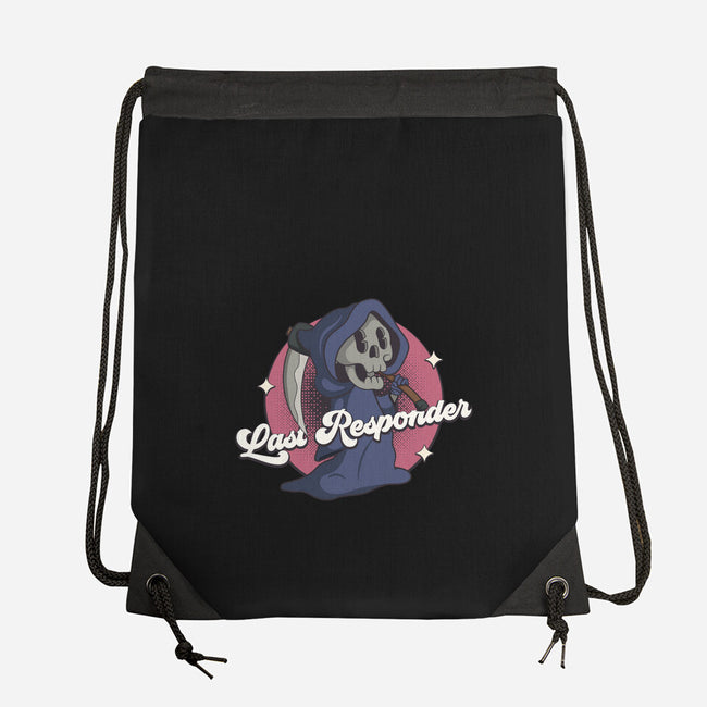 Last Responder-none drawstring bag-RoboMega