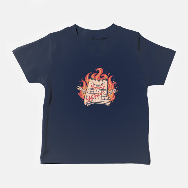 Here Comes Monday-baby basic tee-eduely