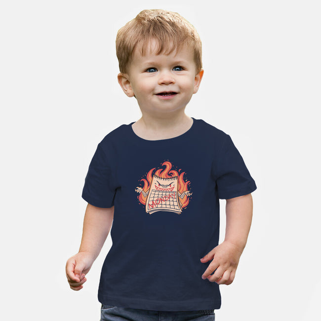 Here Comes Monday-baby basic tee-eduely
