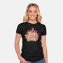 Here Comes Monday-womens fitted tee-eduely