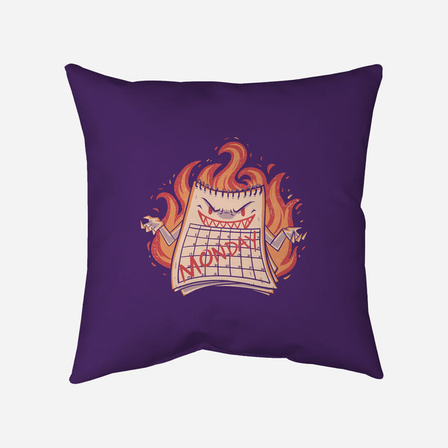 Here Comes Monday-none removable cover w insert throw pillow-eduely