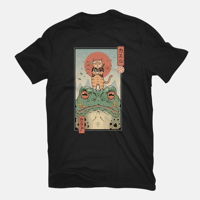 Catana And The Big Frog-womens basic tee-vp021