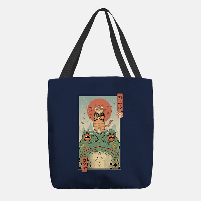 Catana And The Big Frog-none basic tote bag-vp021