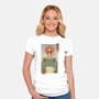 Catana And The Big Frog-womens fitted tee-vp021