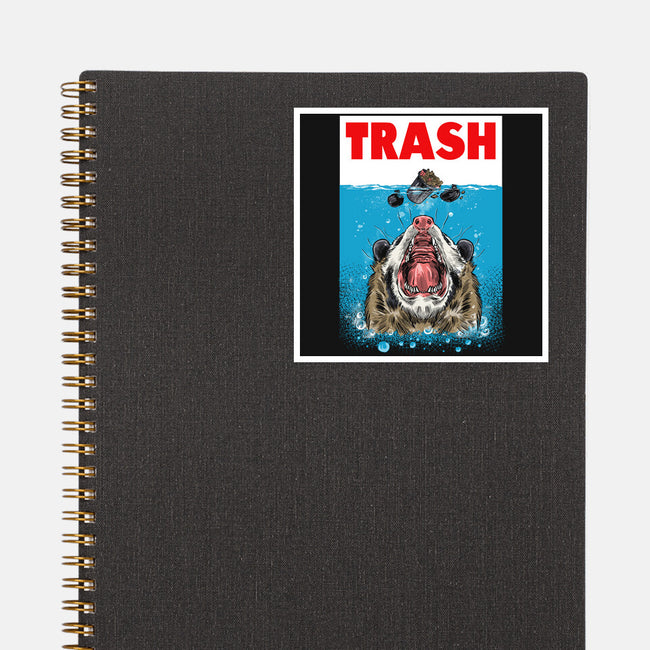 Trash-none glossy sticker-zascanauta