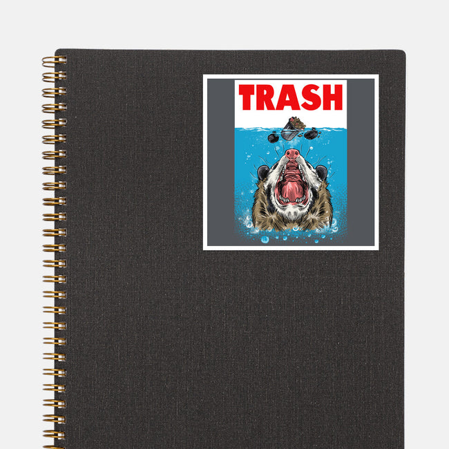 Trash-none glossy sticker-zascanauta