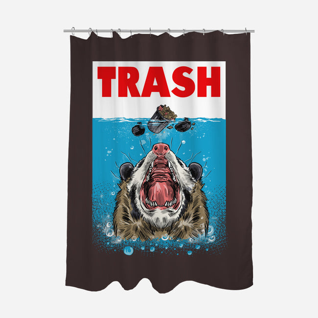 Trash-none polyester shower curtain-zascanauta