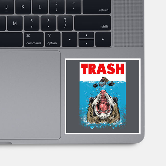 Trash-none glossy sticker-zascanauta