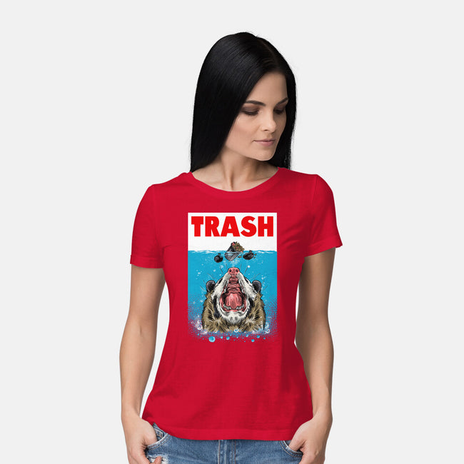 Trash-womens basic tee-zascanauta