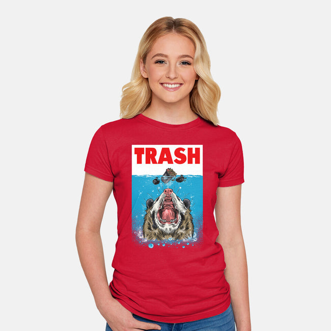 Trash-womens fitted tee-zascanauta