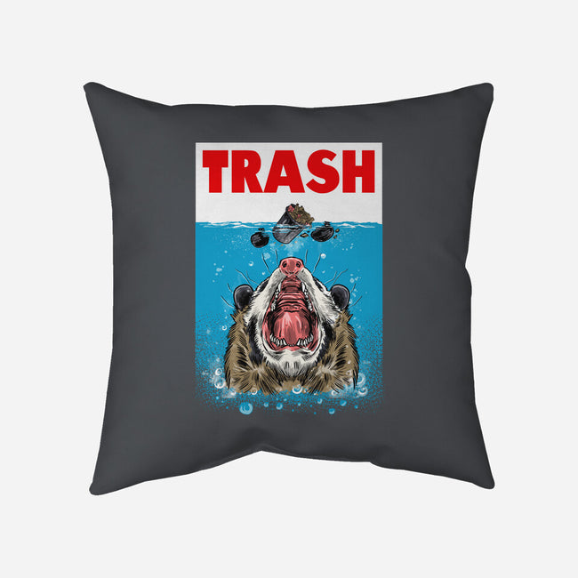 Trash-none removable cover w insert throw pillow-zascanauta