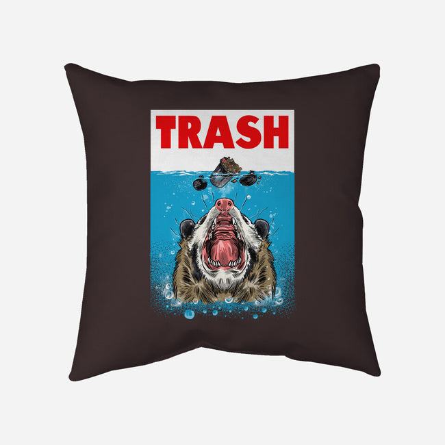 Trash-none removable cover w insert throw pillow-zascanauta