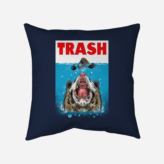 Trash-none removable cover w insert throw pillow-zascanauta