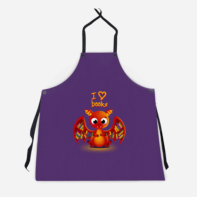 Dragon Shelf-unisex kitchen apron-erion_designs