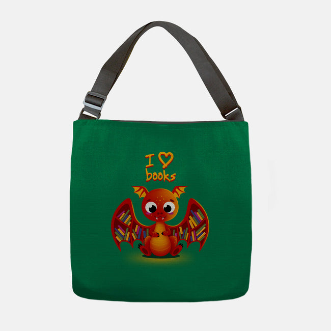 Dragon Shelf-none adjustable tote bag-erion_designs
