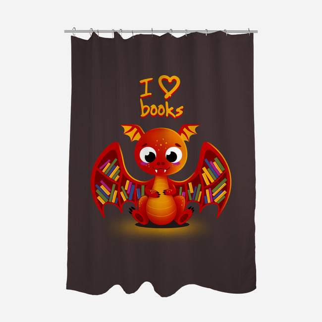 Dragon Shelf-none polyester shower curtain-erion_designs