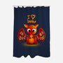 Dragon Shelf-none polyester shower curtain-erion_designs