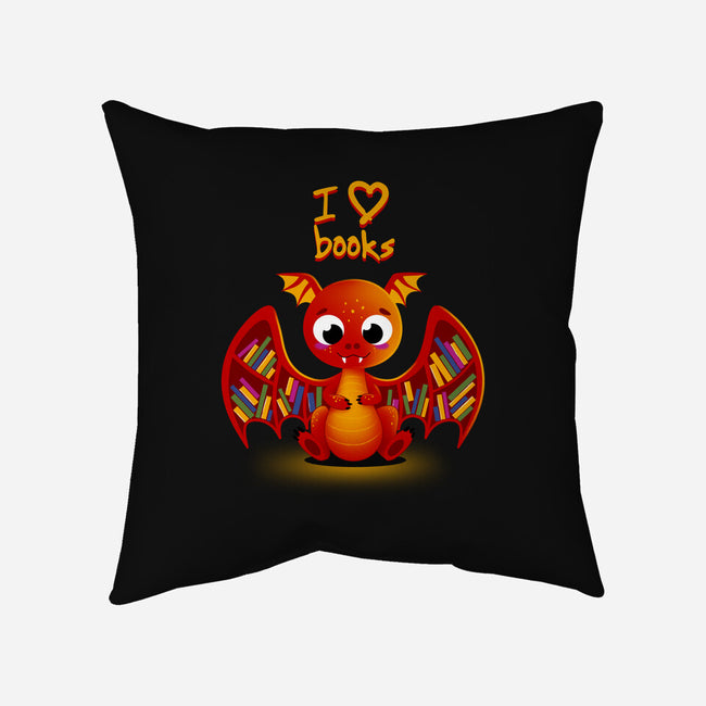 Dragon Shelf-none removable cover throw pillow-erion_designs