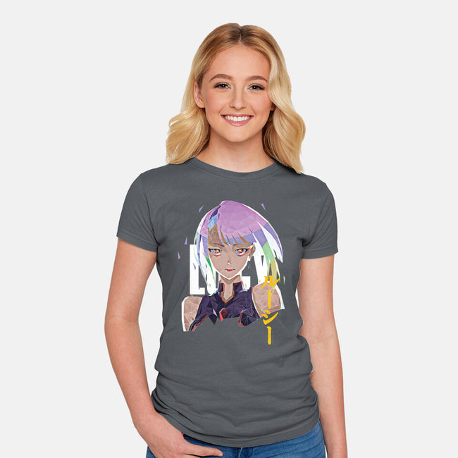 The Cyber-womens fitted tee-Jackson Lester