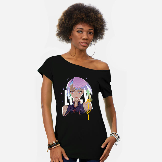 The Cyber-womens off shoulder tee-Jackson Lester