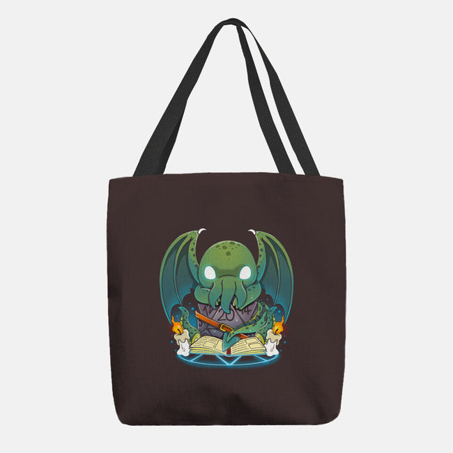 Demon Dice-none basic tote bag-Vallina84