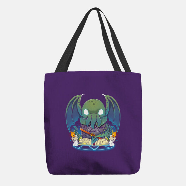 Demon Dice-none basic tote bag-Vallina84