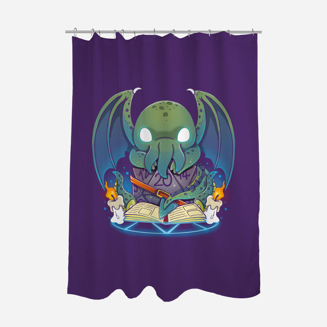 Demon Dice-none polyester shower curtain-Vallina84