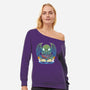 Demon Dice-womens off shoulder sweatshirt-Vallina84