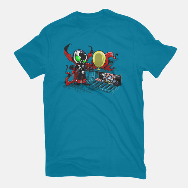 All Spawns Float Down Here-womens fitted tee-zascanauta