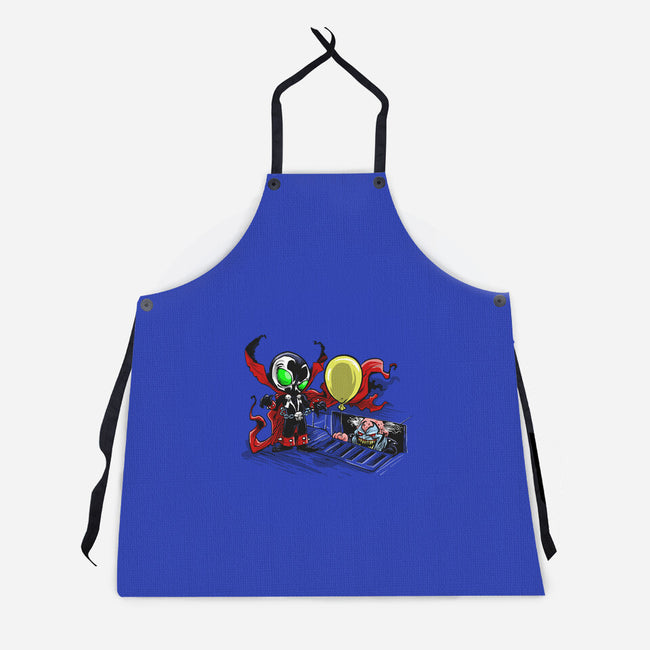 All Spawns Float Down Here-unisex kitchen apron-zascanauta