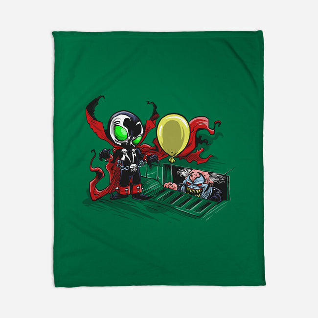 All Spawns Float Down Here-none fleece blanket-zascanauta