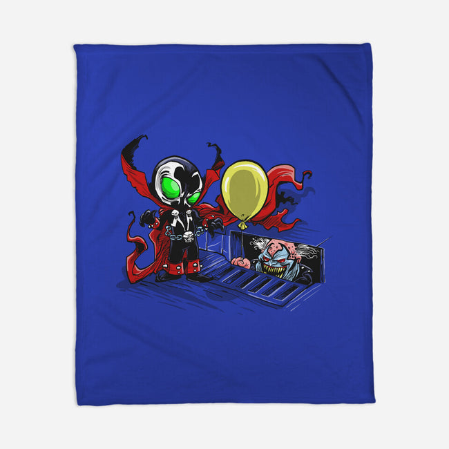 All Spawns Float Down Here-none fleece blanket-zascanauta