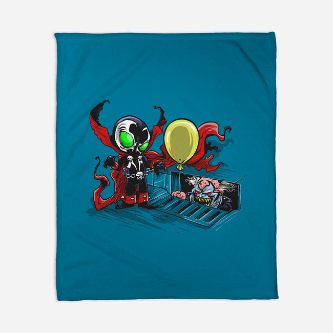 All Spawns Float Down Here-none fleece blanket-zascanauta