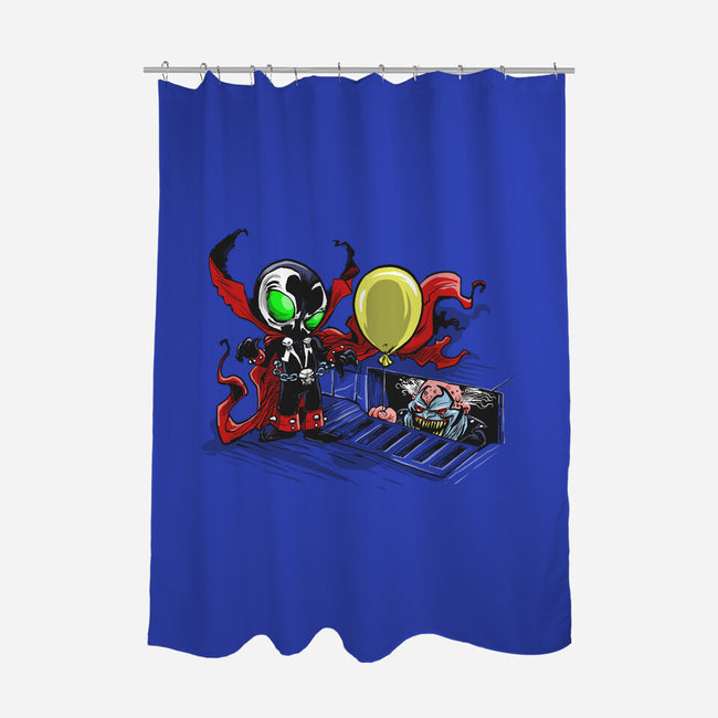 All Spawns Float Down Here-none polyester shower curtain-zascanauta