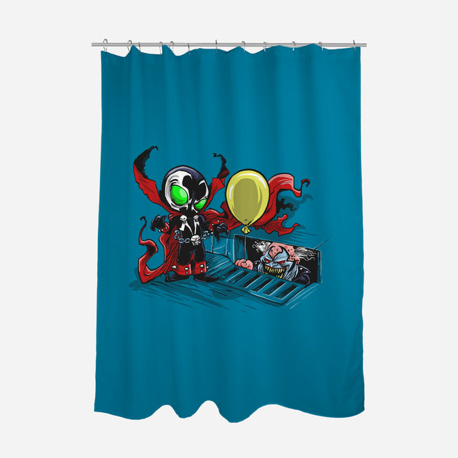 All Spawns Float Down Here-none polyester shower curtain-zascanauta