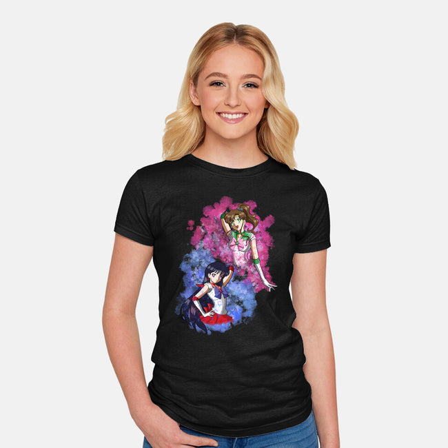 Mars And Jupiter-womens fitted tee-nickzzarto