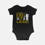 The Lord Of All Lagers-baby basic onesie-rocketman_art