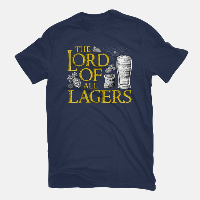 The Lord Of All Lagers-womens fitted tee-rocketman_art