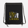 The Lord Of All Lagers-none drawstring bag-rocketman_art
