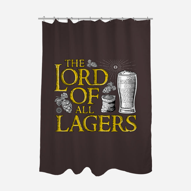 The Lord Of All Lagers-none polyester shower curtain-rocketman_art