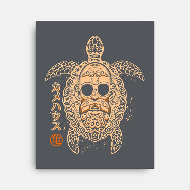 Oni Master Roshi-none stretched canvas-Rogelio