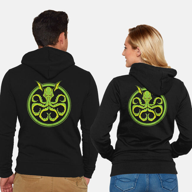 Hail Cthulhu-unisex zip-up sweatshirt-dalethesk8er