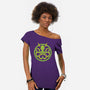 Hail Cthulhu-womens off shoulder tee-dalethesk8er