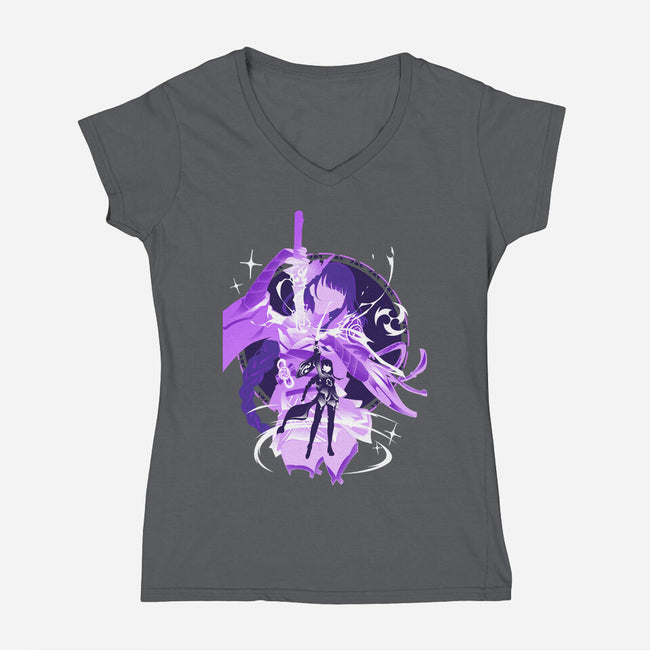 Plane Of Euthymia Raiden-womens v-neck tee-hypertwenty
