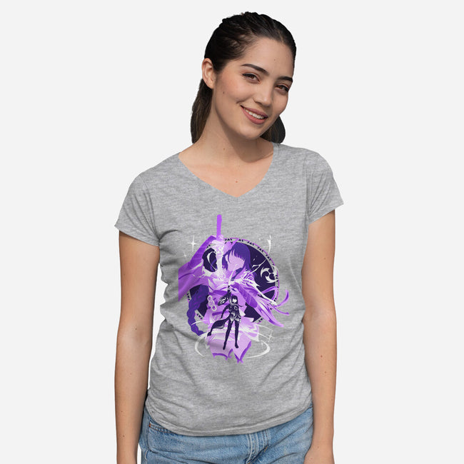 Plane Of Euthymia Raiden-womens v-neck tee-hypertwenty