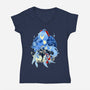 Plenilune Gaze Ganyu-womens v-neck tee-hypertwenty