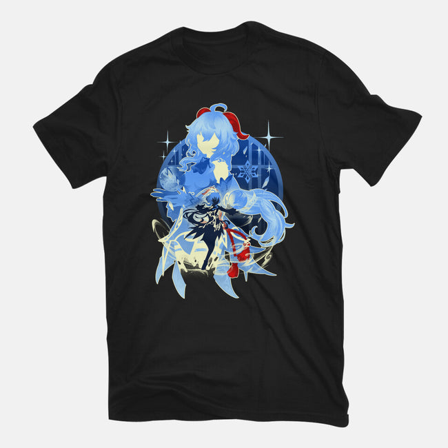 Plenilune Gaze Ganyu-womens fitted tee-hypertwenty