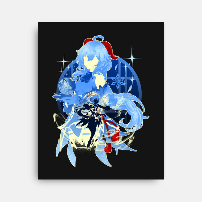 Plenilune Gaze Ganyu-none stretched canvas-hypertwenty